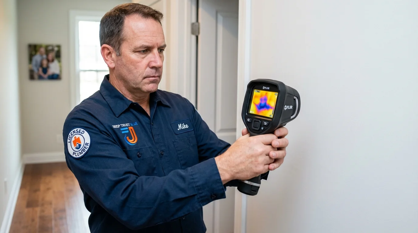 Thermal imaging leak detection by Johns Plumbing LLC in Slidell